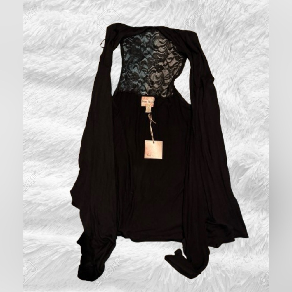 NWT Miss Guided Open Sleeveless Cardigan Vest, black, size Medium